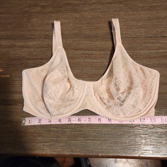 Chantelle Norah Chic Underwire Bra Nude Rose 36DDDD - Picture 3 of 9